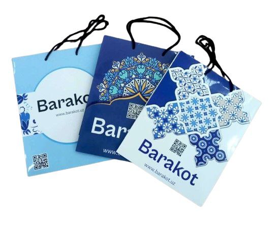 Қоғоз пакет кичик Barakot (совға учун) 21х26см