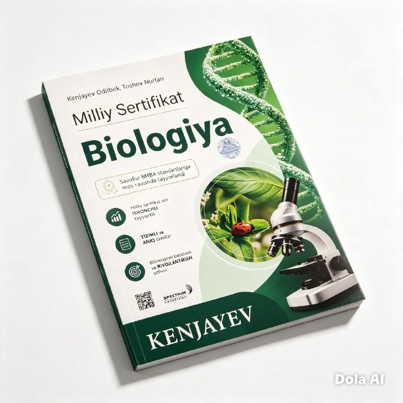 Milliy sertifikat Biologiya Kenjayev (А4, yumshoq) 224 bet