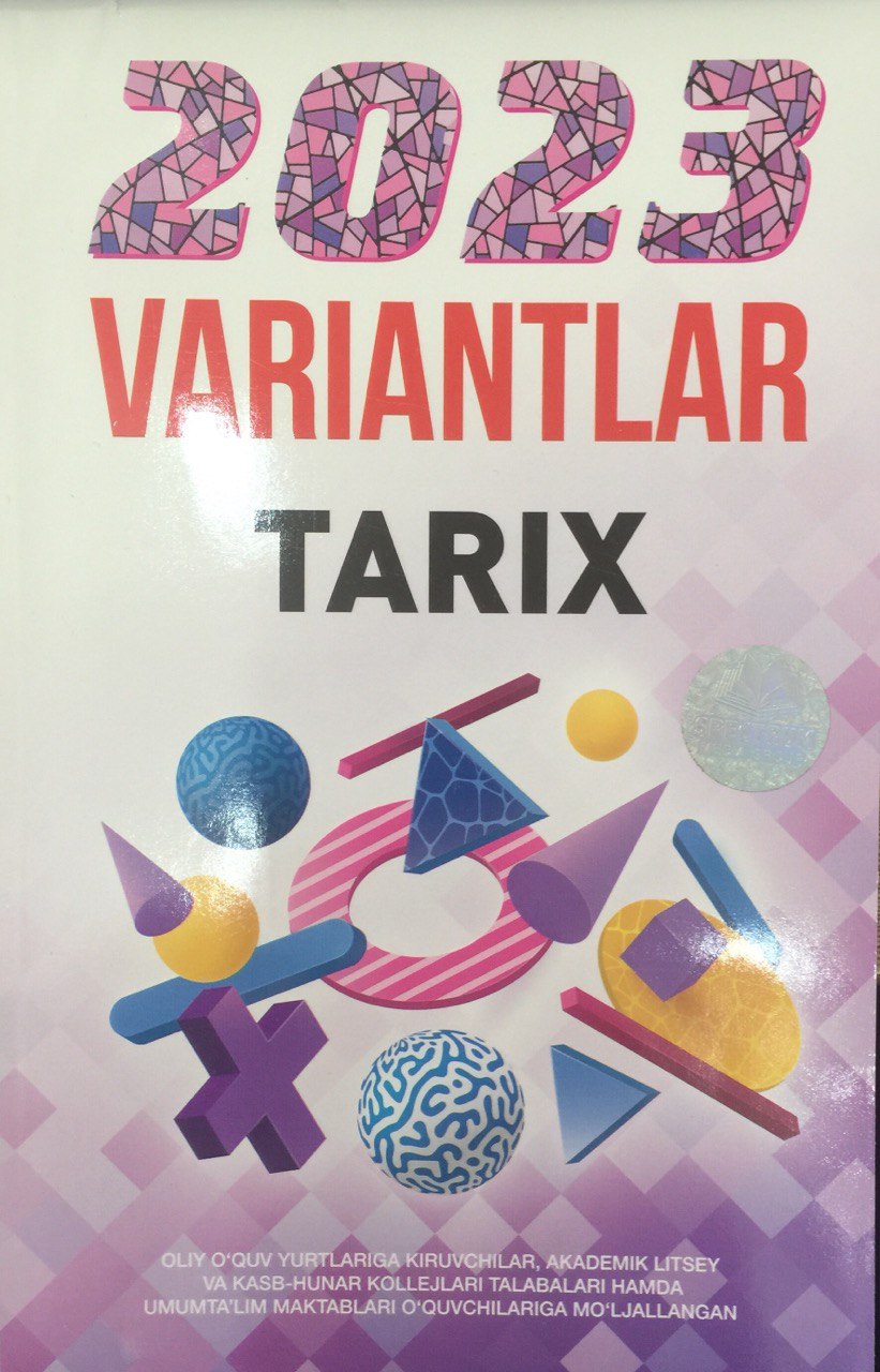 2023 variantlar tarix (A5,yumshoq) 128 bet