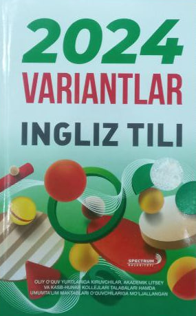 2024 variantlar ingliz tili (A5,yumshoq) 128 bet
