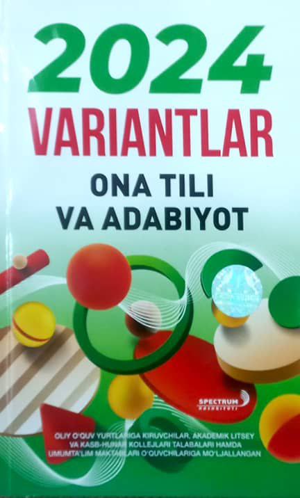 2024 variantlar ona tili va adabiyot (A5,yumshoq) 144 bet