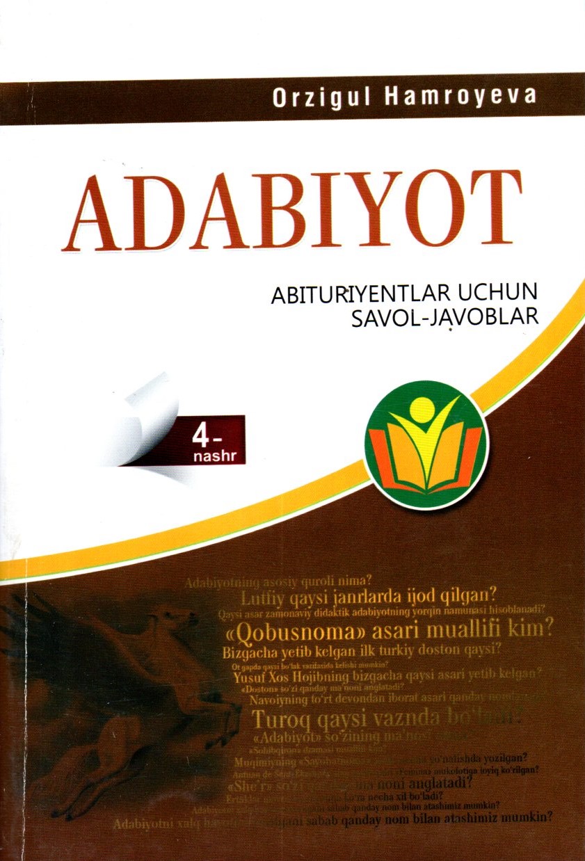 Adabiyot abituriyentlar uchun savol-javoblar (A5,yumshoq)