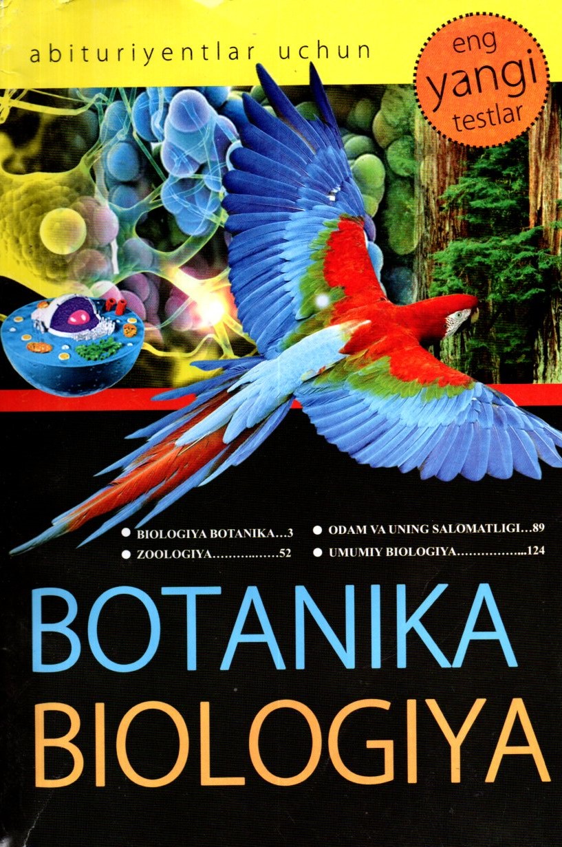 Botanika Biologiya Eng yangi testlar (A5,yumshoq) 203 bet