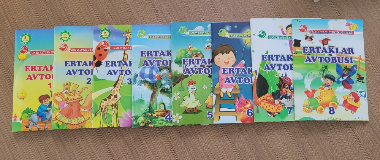 Ertaklar avtobusi 1-2-3-4-5-6-7-8 (А5, yumshoq) 64 bet