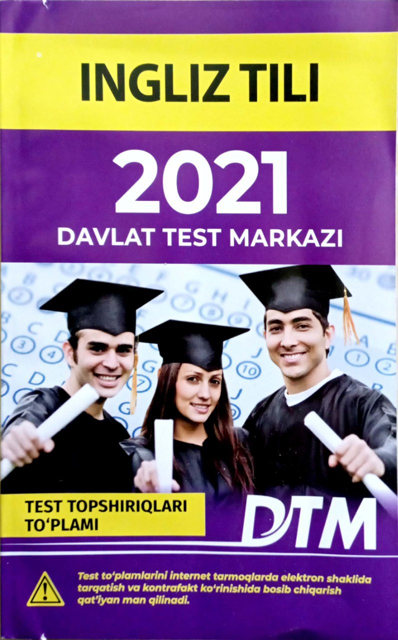 Ingliz tili 2021 Davlat test markazi (A5,yumshoq) 128 bet