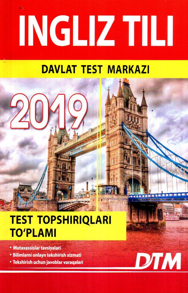 Ingliz tili Davlat test markazi 2019 (A5,yumshoq) 128 bet
