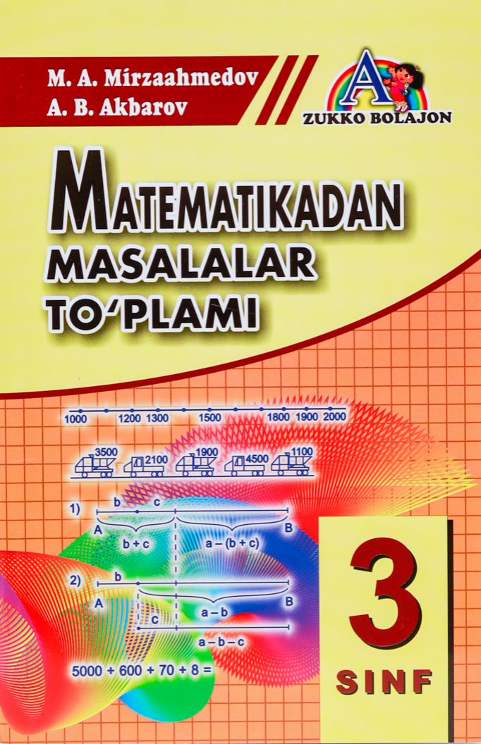 Matematikadan masalalar to'plami 3 sinf (A5,yumshoq) 240 bet
