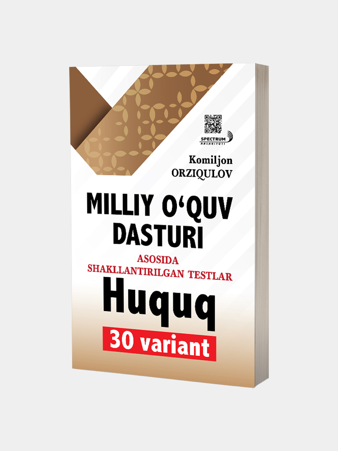 Milliy o'quv dasturi Huquq 30 variant (А5, yumshoq) 352 bet