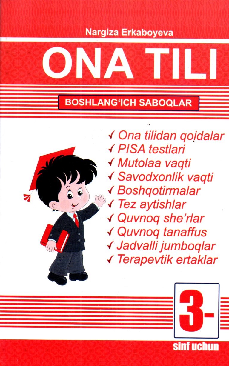 Ona tili boshlang'ich saboqlar 3-sinf uchun (А5, yumshoq) 160 bet