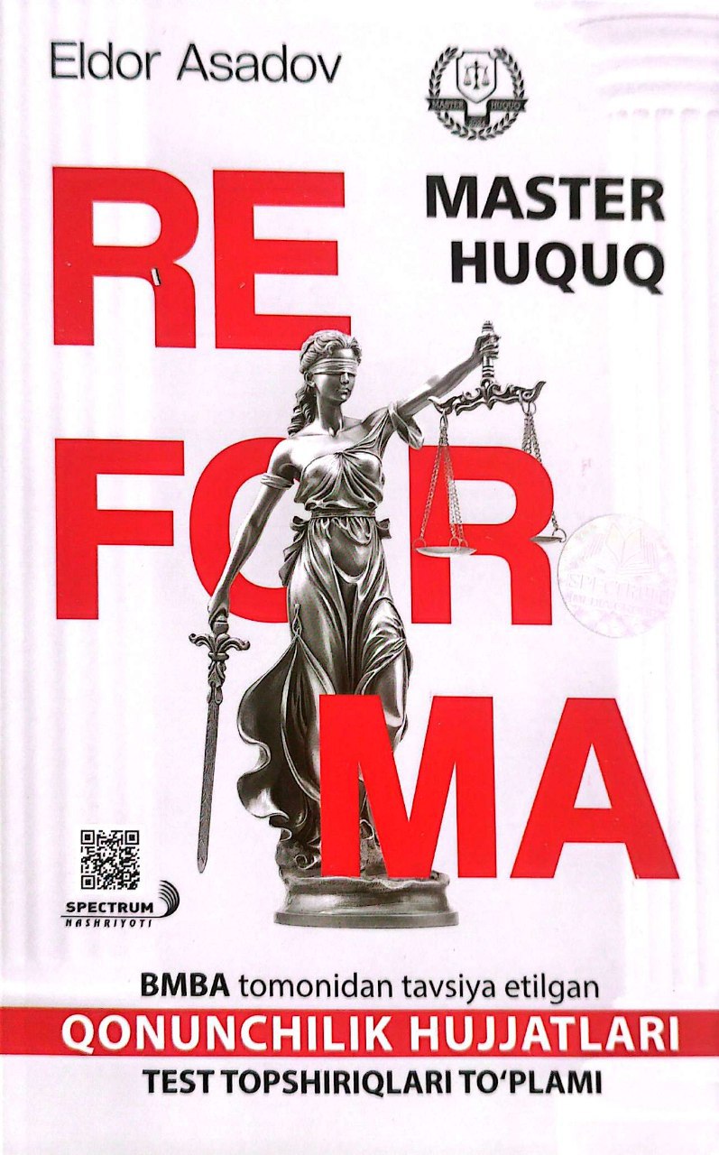 Reforma master huquq qonunchilik hujjatlari (A5,yumshoq) 256 bet