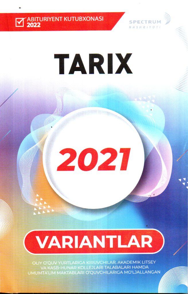 Tarix 2021 variantlar (A5,yumshoq) 144 bet