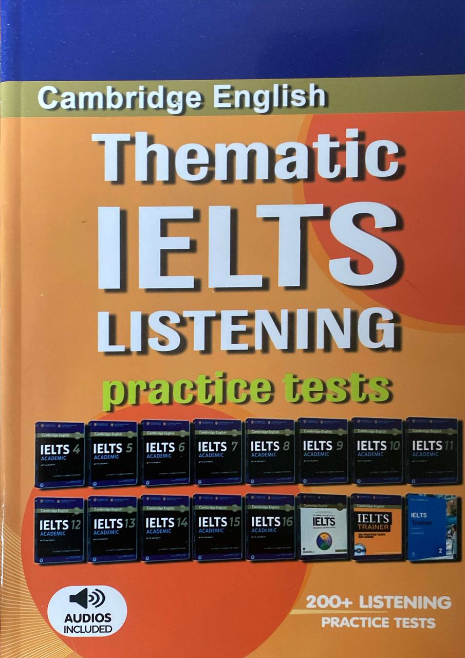Thematic IELTS listening practice tests (А4, yumshoq) 528 bet