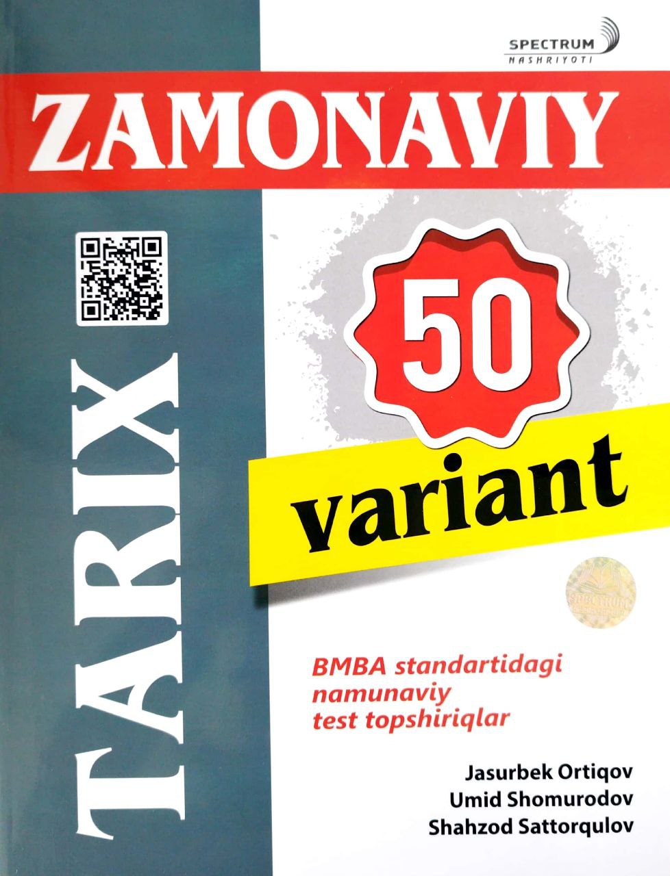 Zamonaviy 50 variant (tarix) (А4, yumshoq) 272 bet